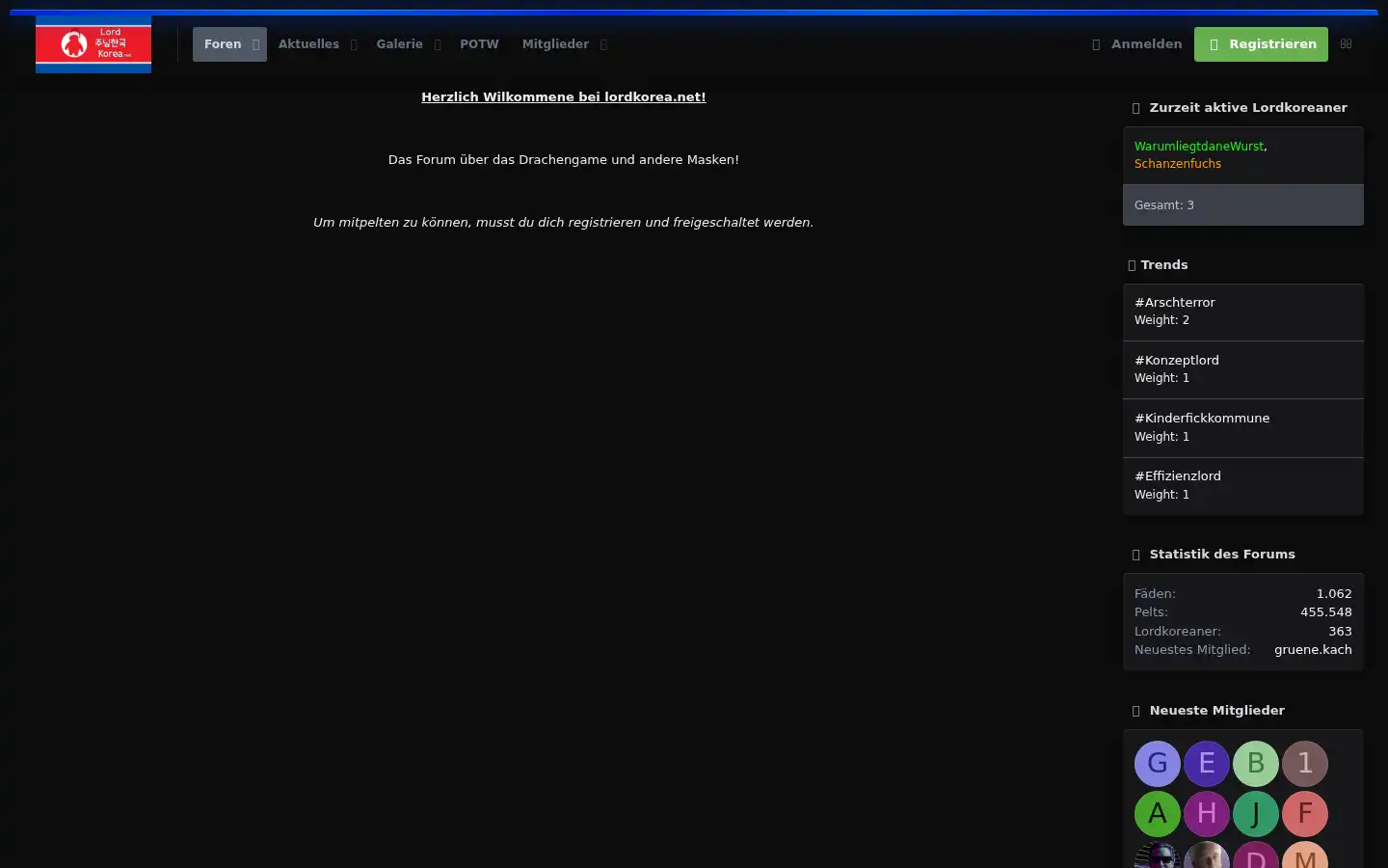 Screenshot of lordkorea.net