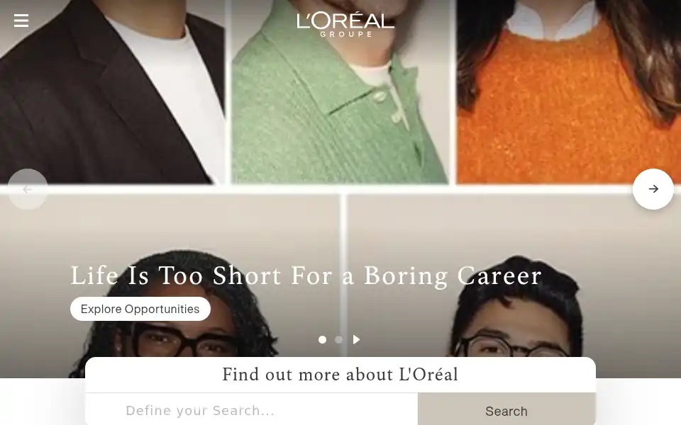 Screenshot of loreal.co.uk