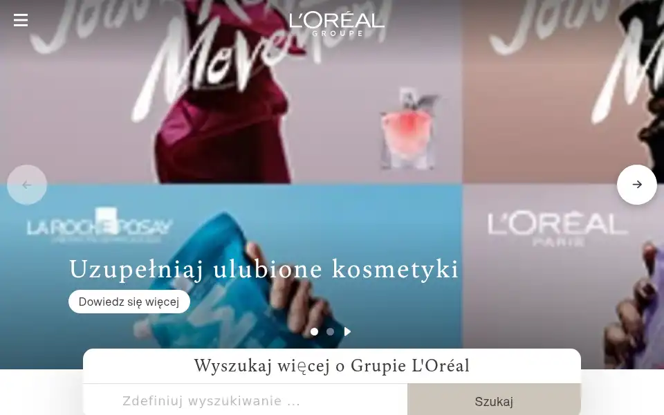 Screenshot of loreal.pl