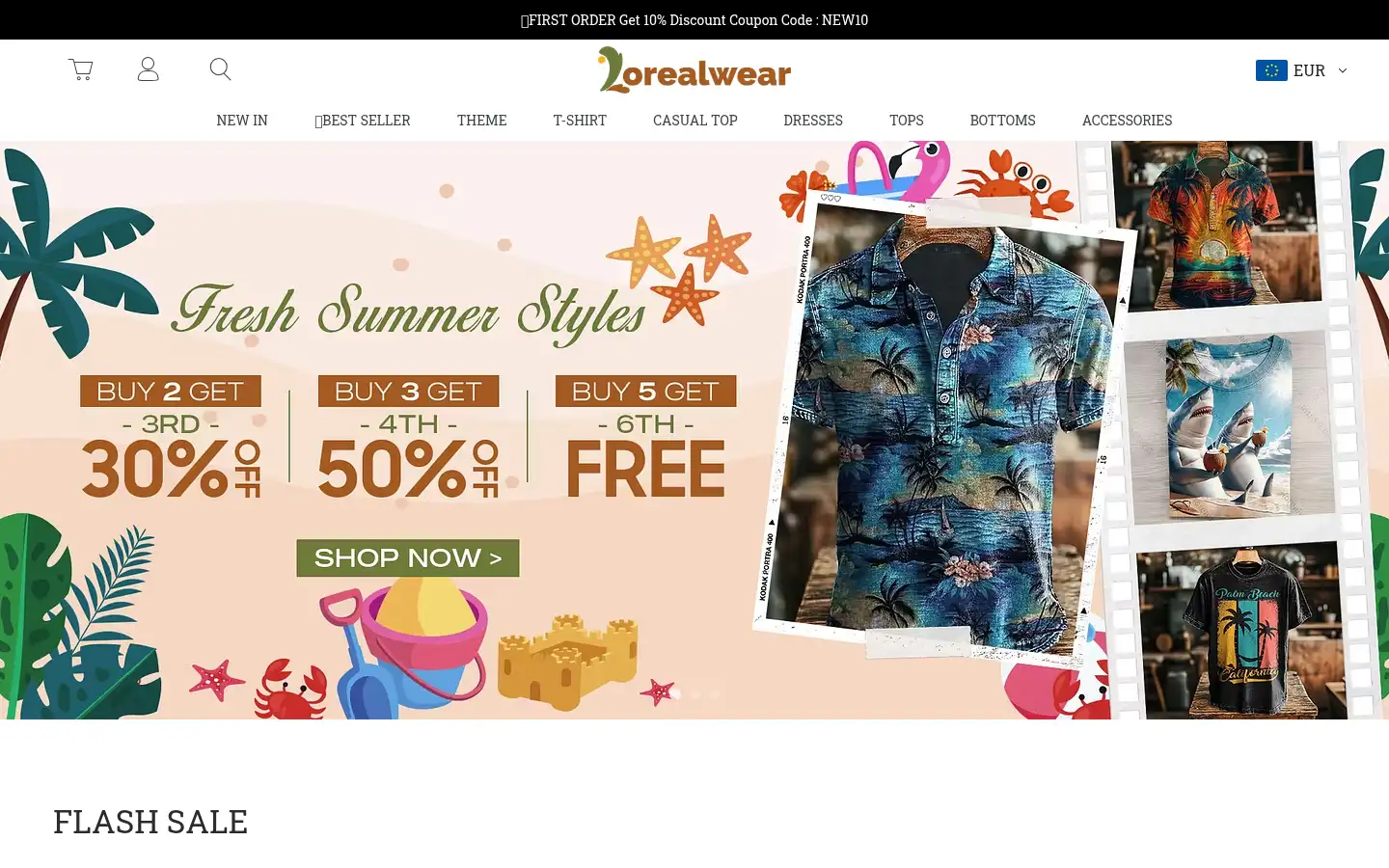 Screenshot of lorealwear.com