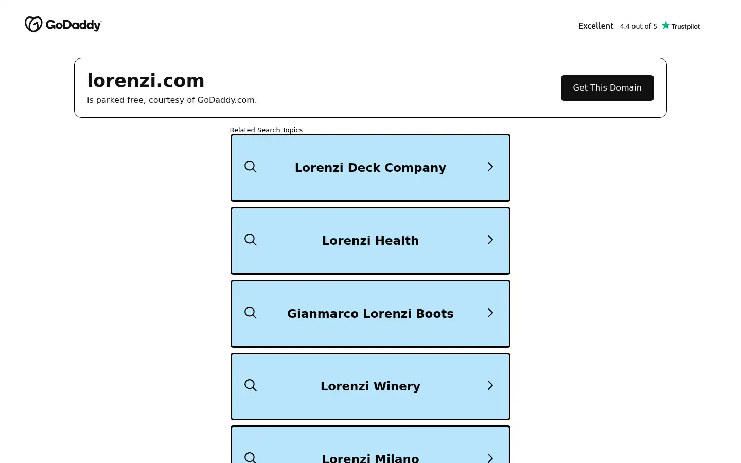 Screenshot of lorenzi.com