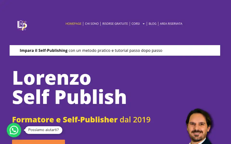 Screenshot of lorenzoselfpublish.it