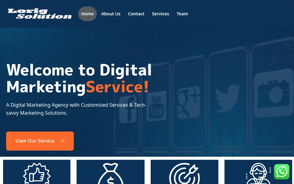 Screenshot of lorigsolution.com