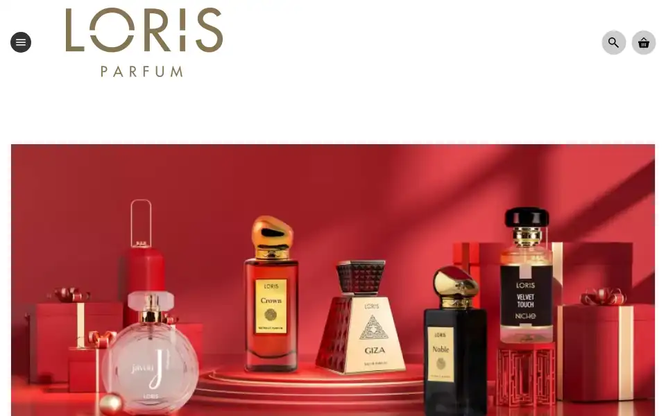 Screenshot of lorisparfum.nl