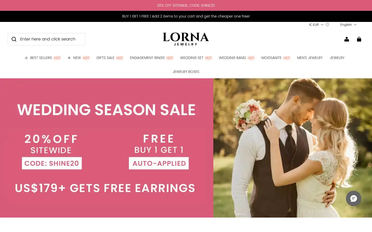 Screenshot of lornajewelry.com