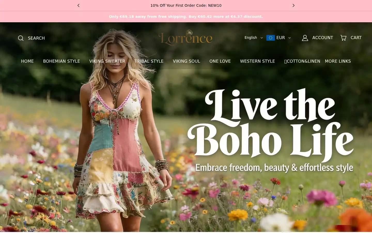 Screenshot of lorrence.com