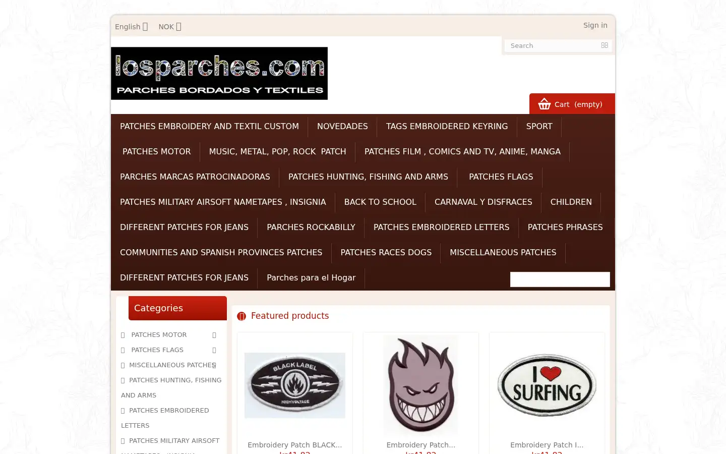 Screenshot of losparches.com