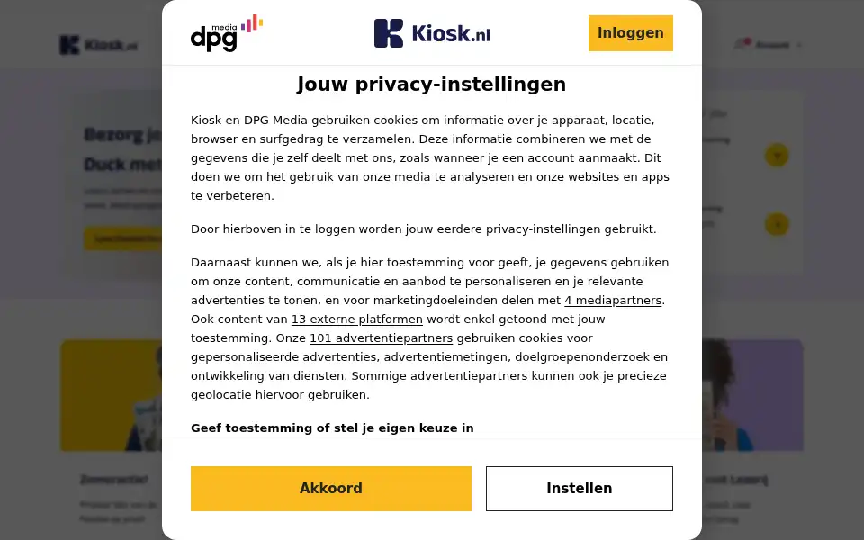 Screenshot of lossebladen.nl