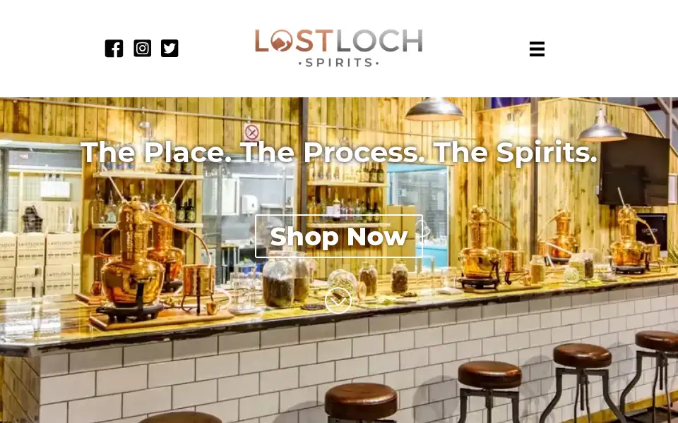 Screenshot of lostlochspirits.com