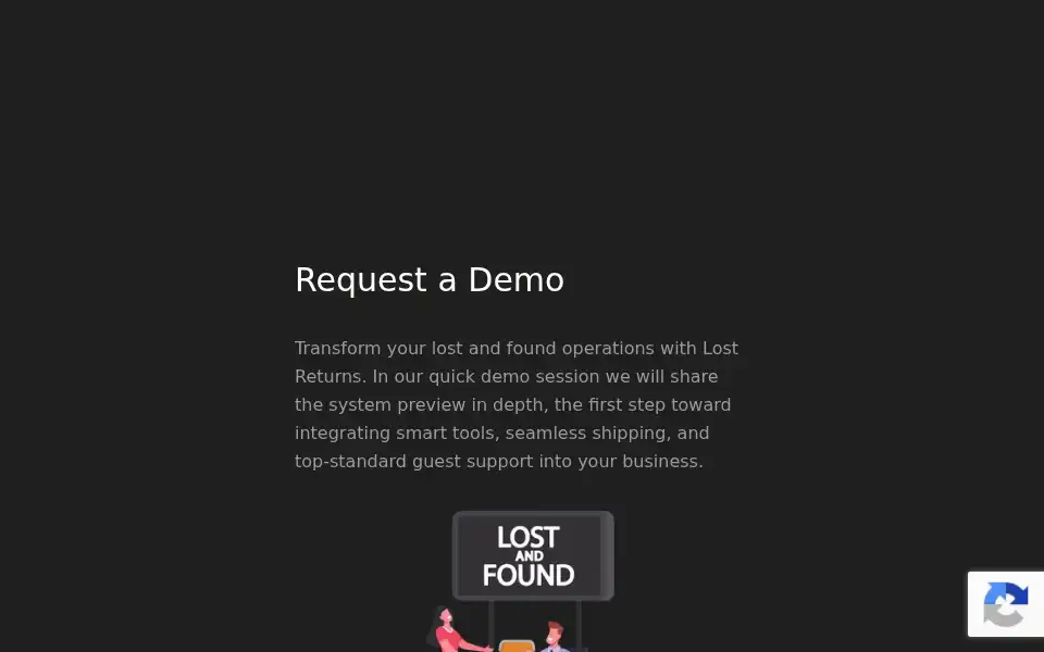 Screenshot of lostreturns.com
