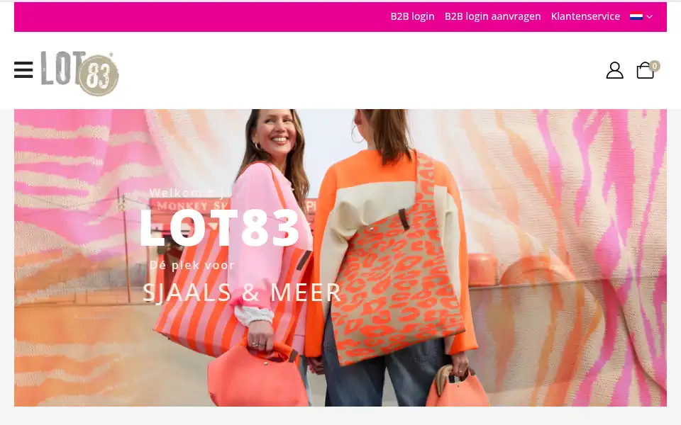 Screenshot of lot83.nl