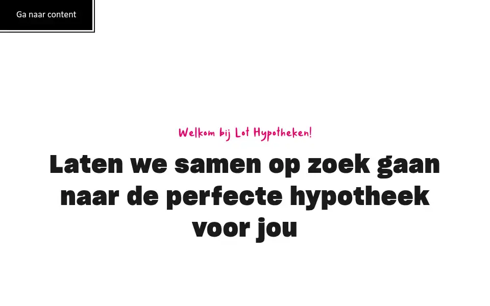 Screenshot of lothypotheken.nl