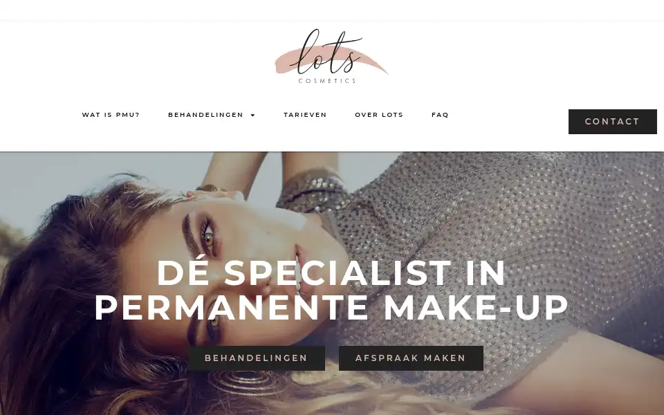 Screenshot of lotscosmetics.nl