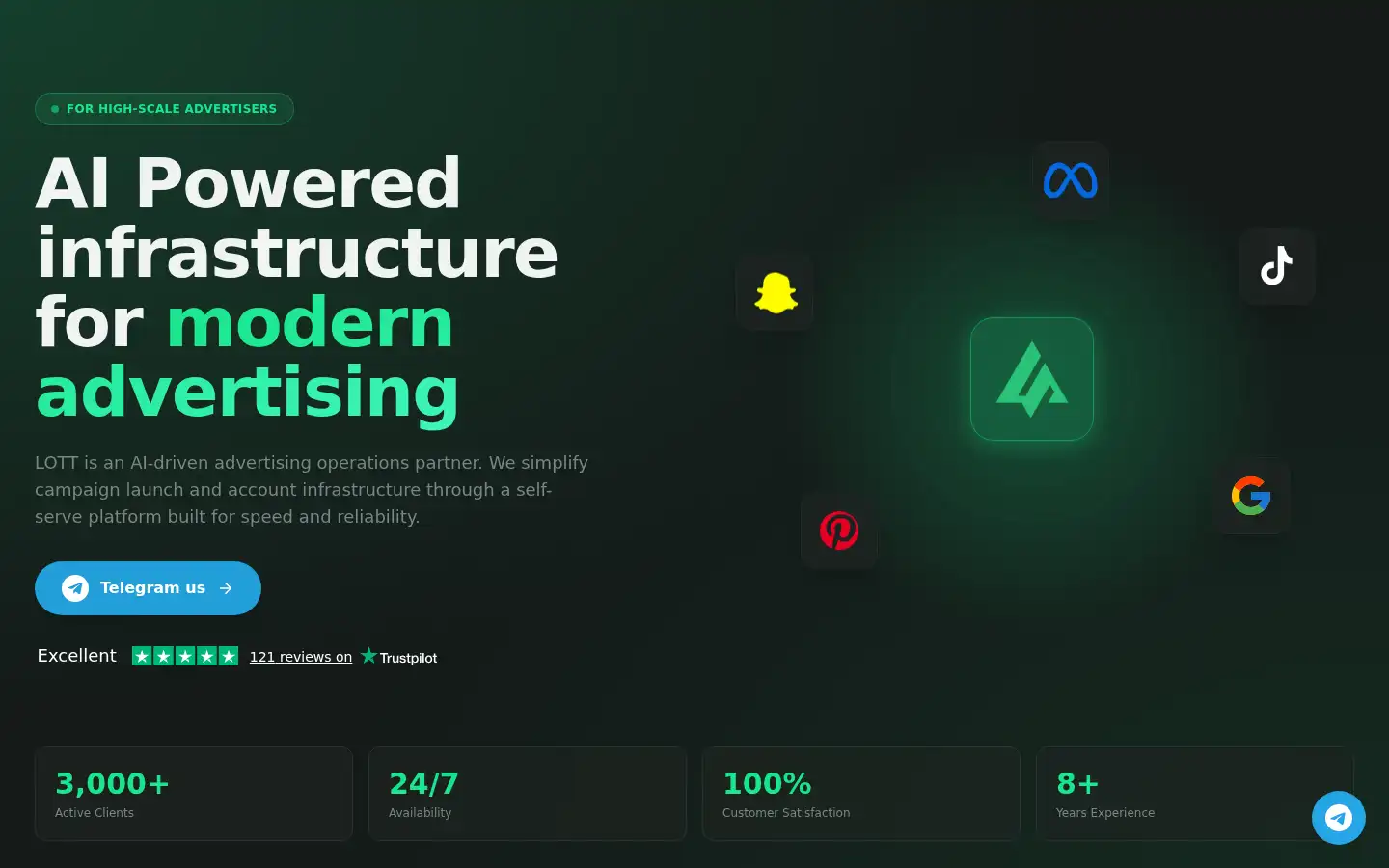 Screenshot of lott-agency.com