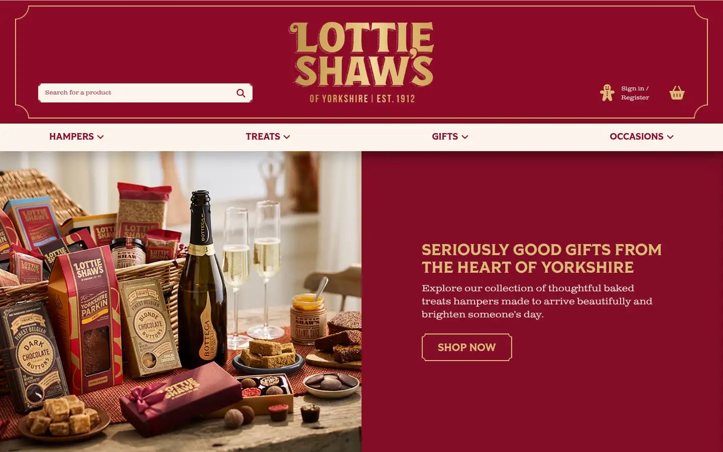 Screenshot of lottieshaws.co.uk