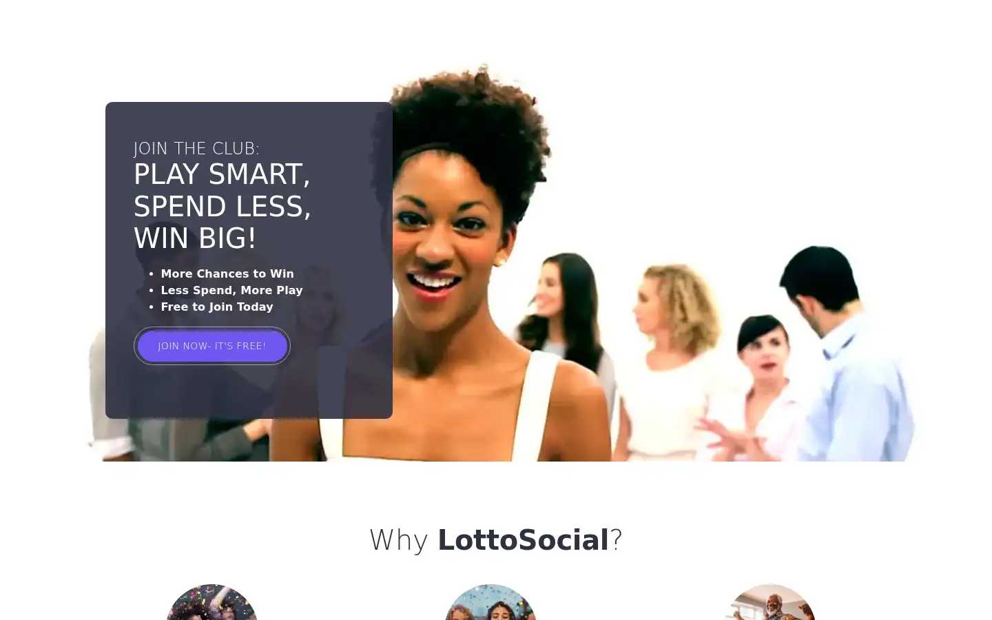 Screenshot of lottosocial.com