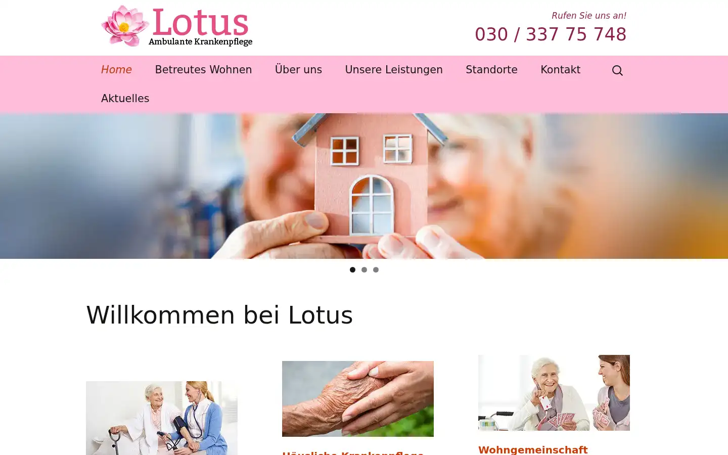 Screenshot of lotushkp.de