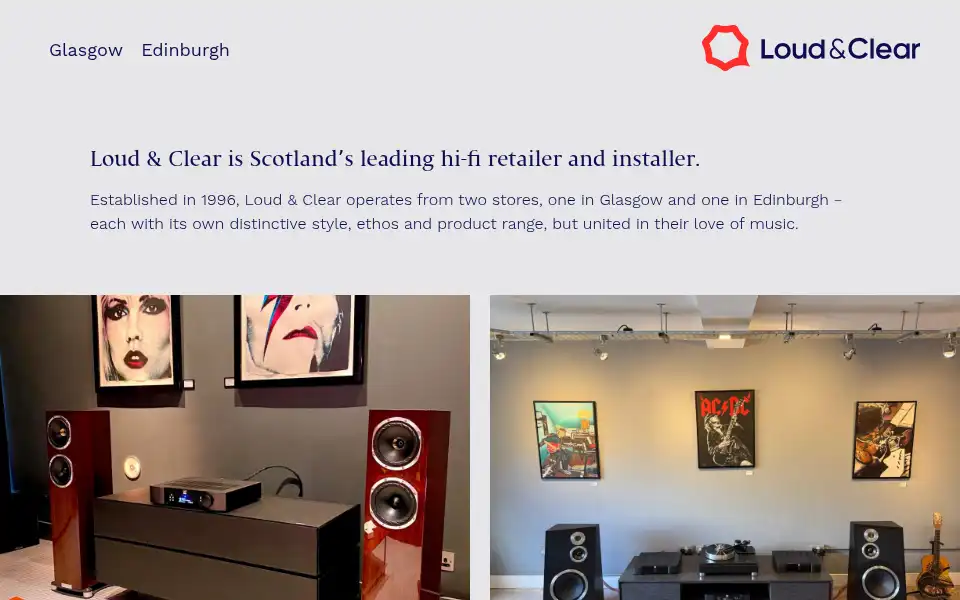 Screenshot of loud-clear.co.uk