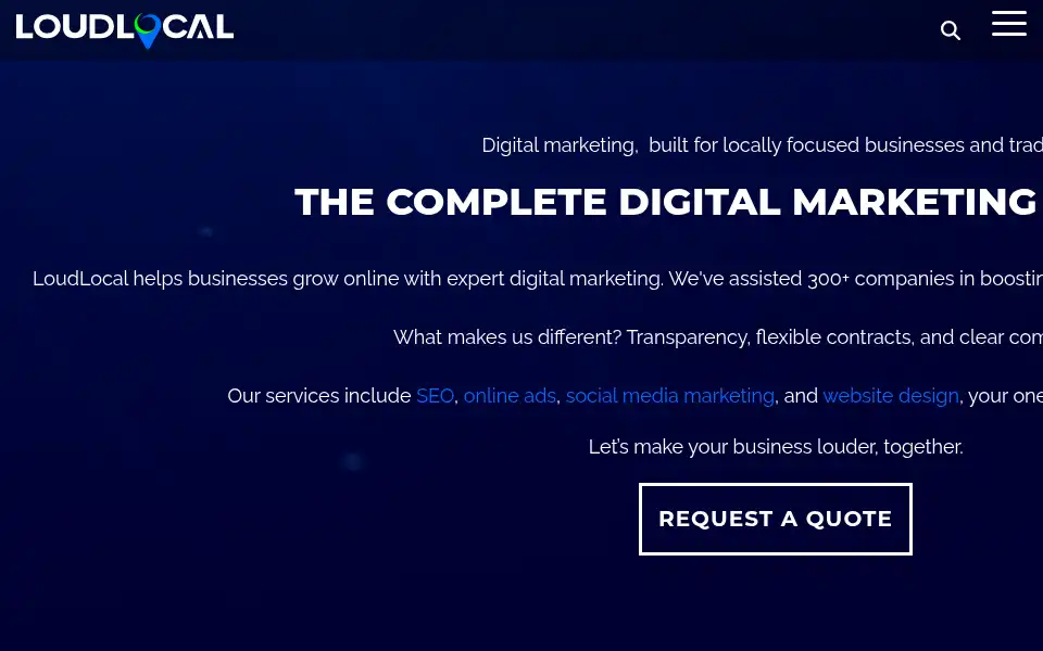 Screenshot of loudlocal.co.uk