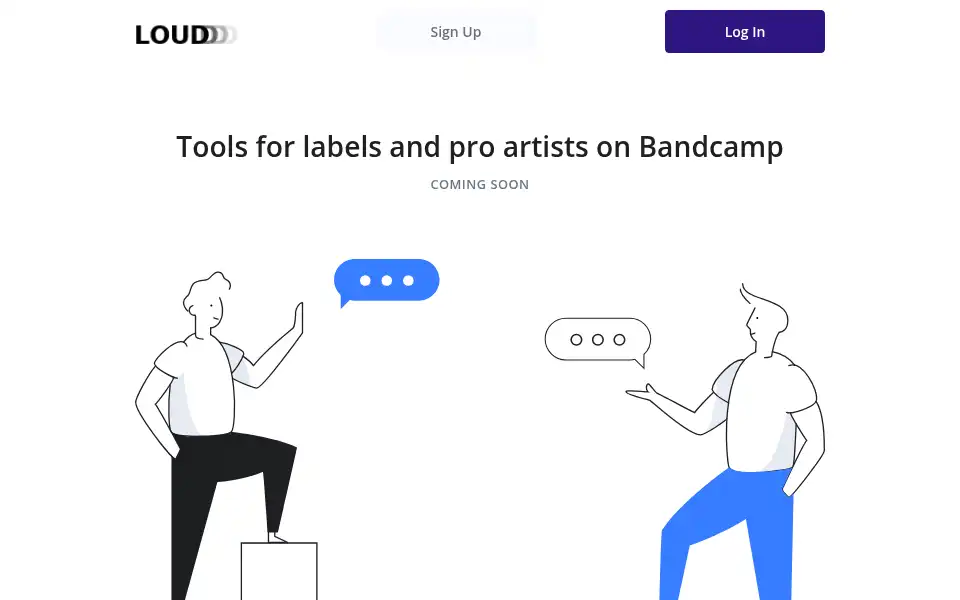 Screenshot of loudloud.com