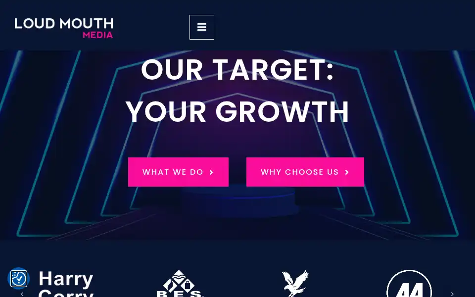 Screenshot of loudmouth-media.com