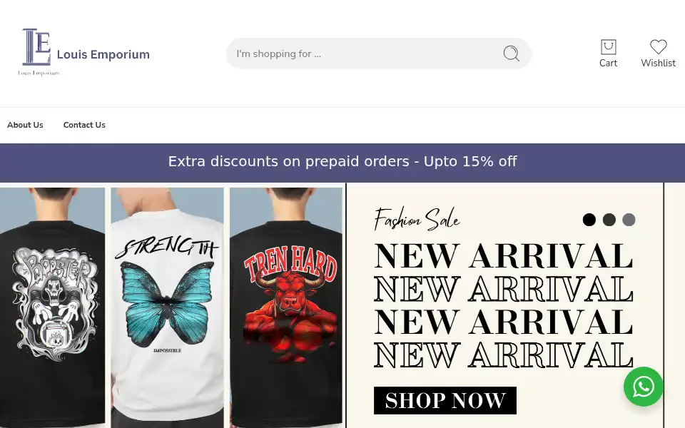 Screenshot of louisemporium.com