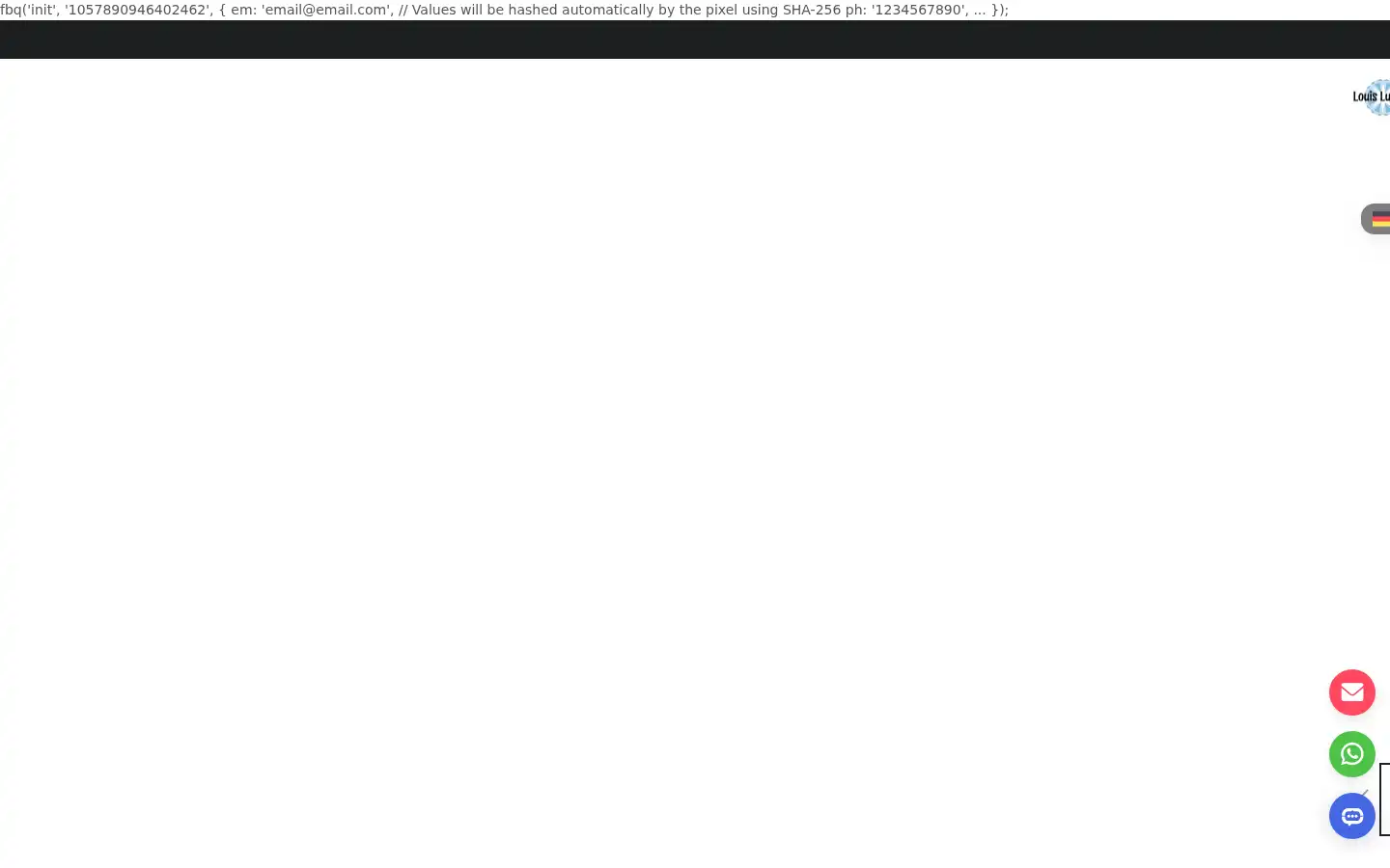 Screenshot of louisluxury.shop