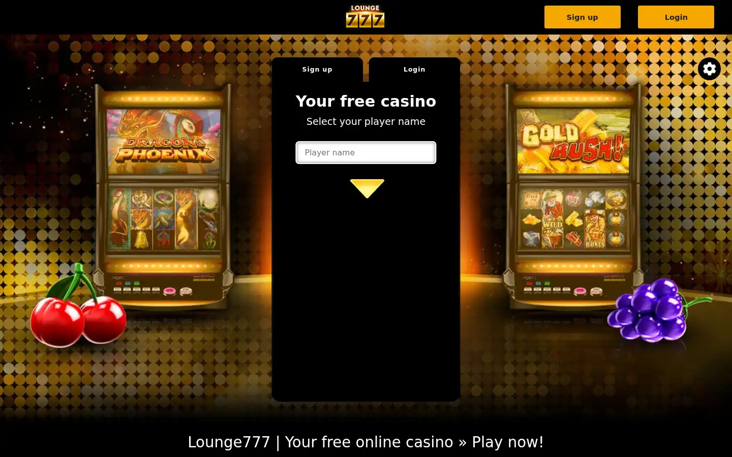 Screenshot of lounge777.com
