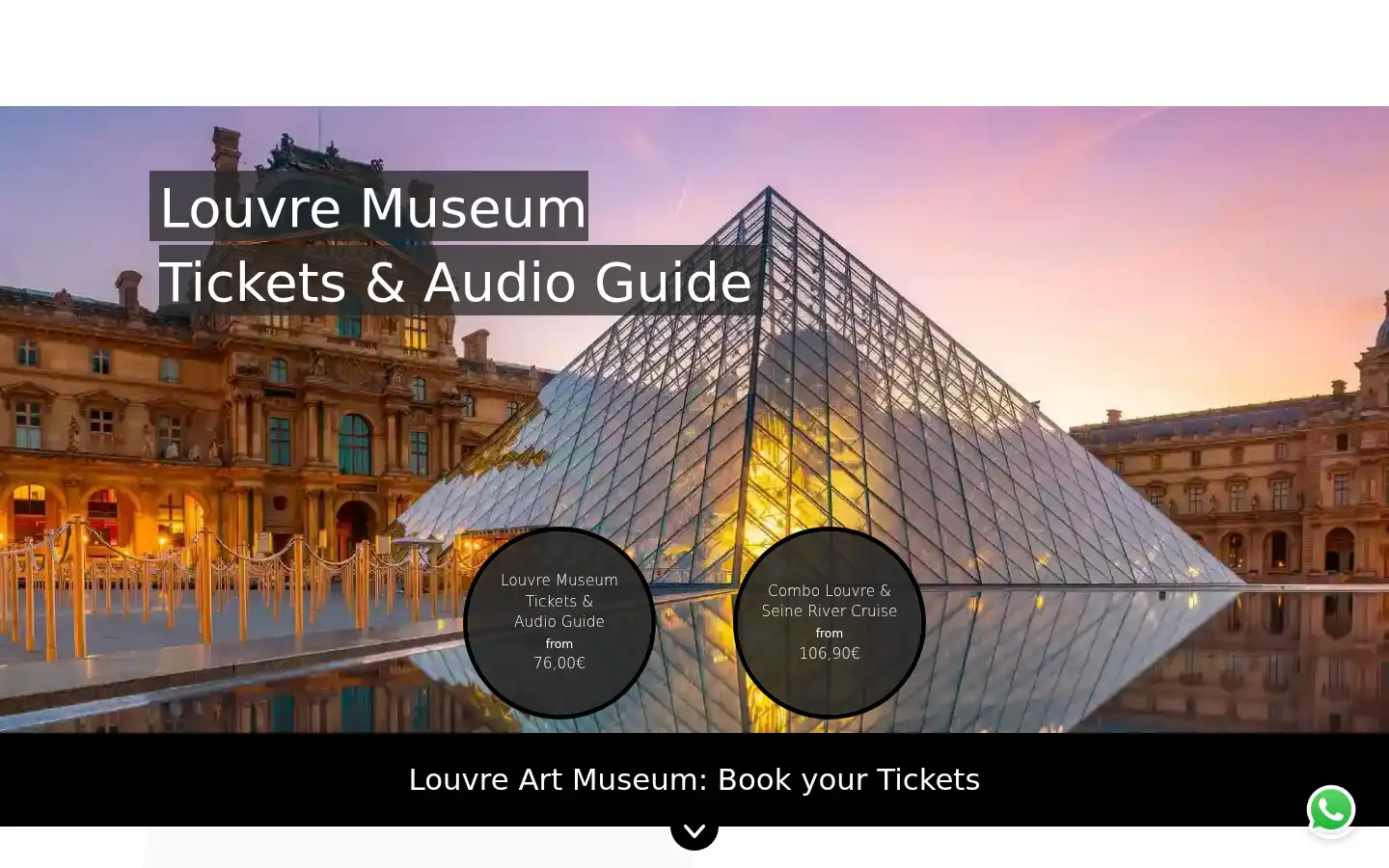 Screenshot of louvre-museum-tickets.org