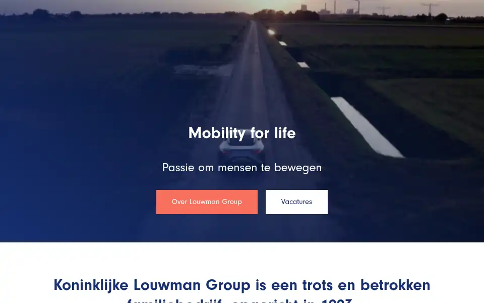 Screenshot of louwmangroup.nl