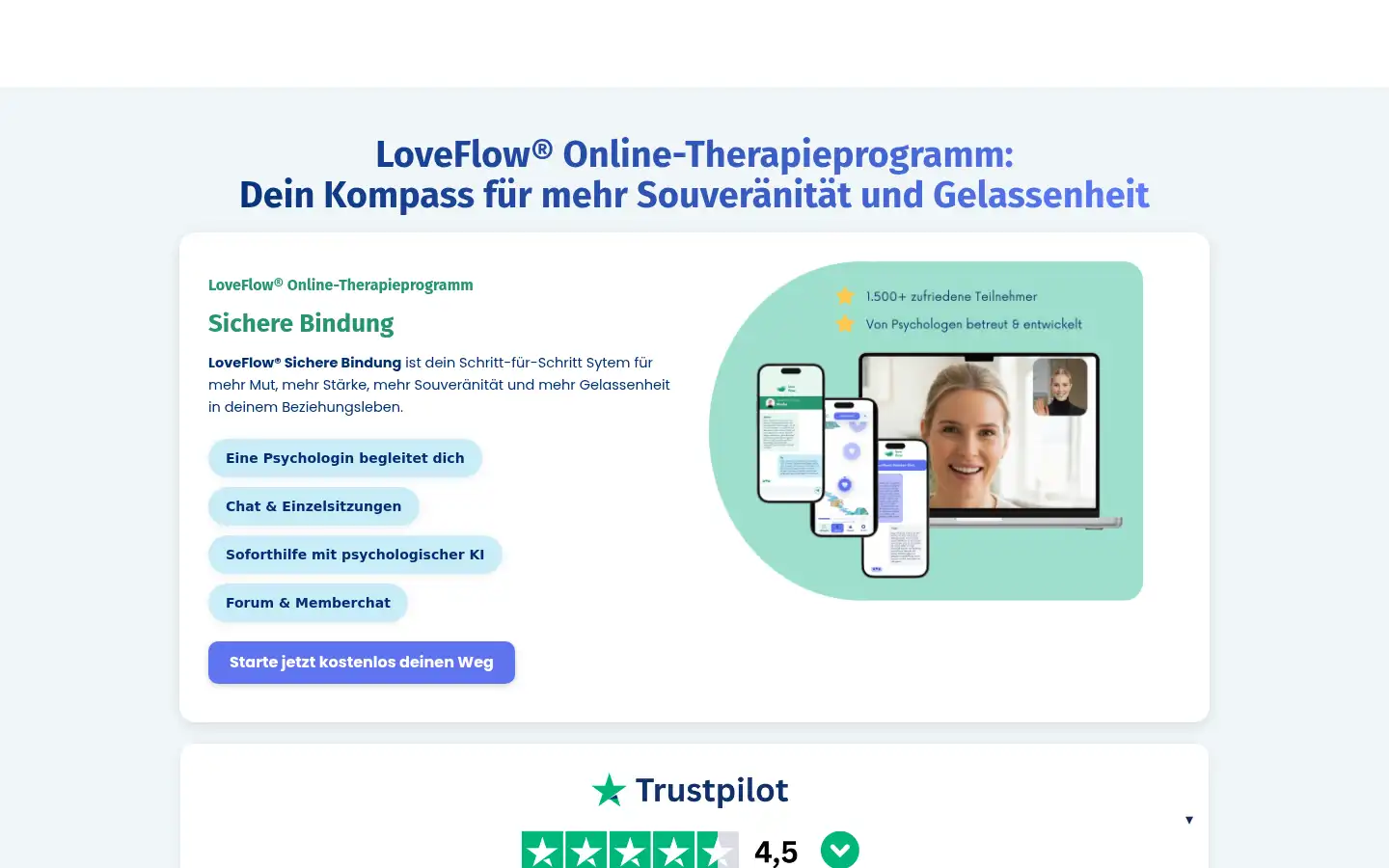 Screenshot of love-flow.com