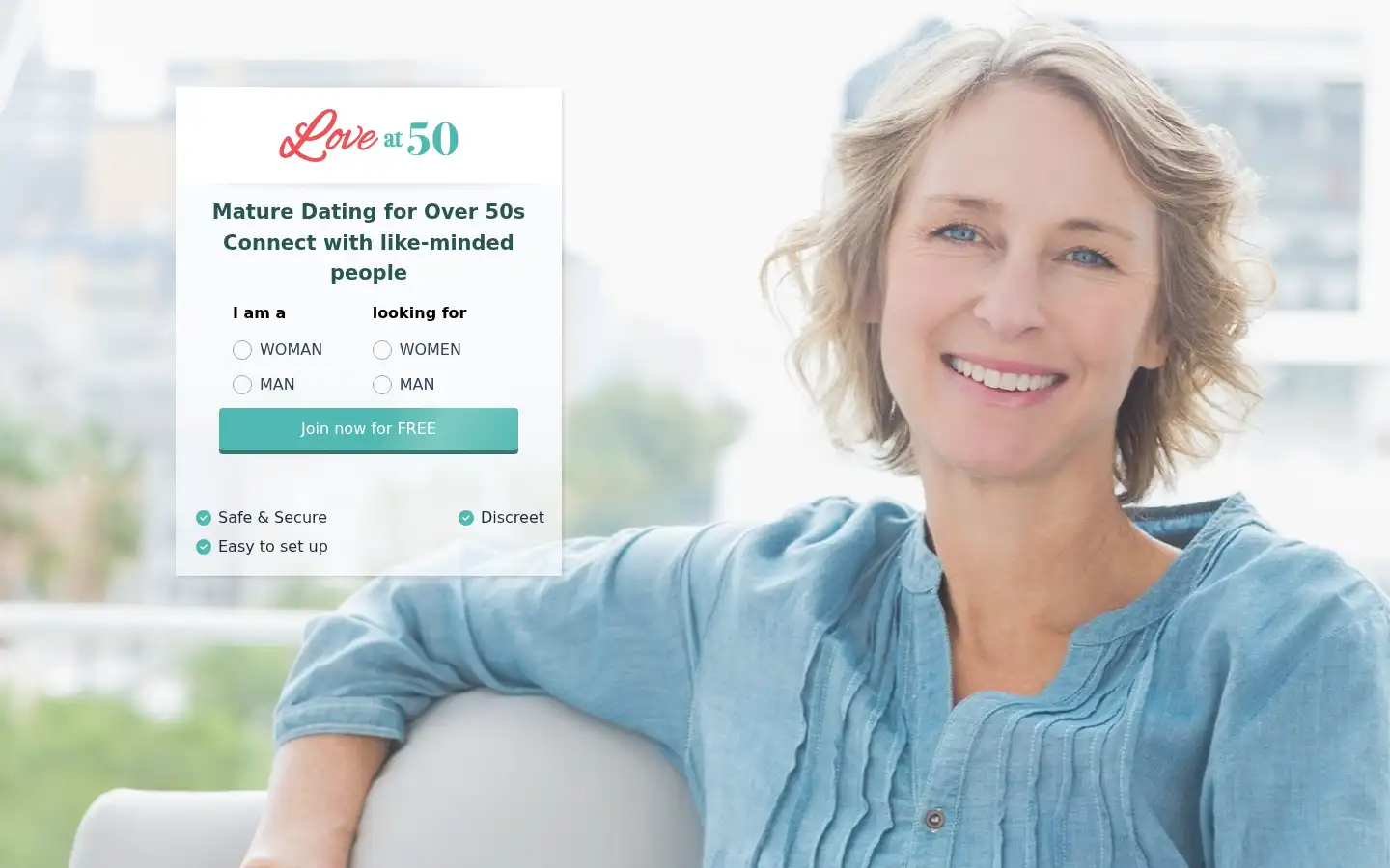 Screenshot of loveat50.co.nz