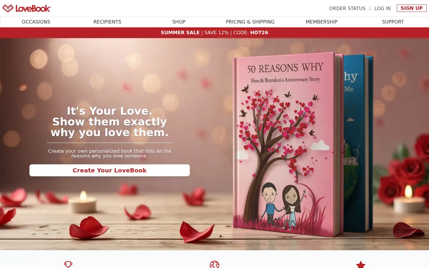 Screenshot of lovebookonline.com