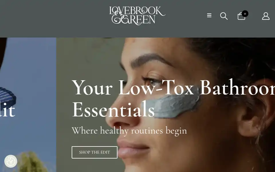 Screenshot of lovebrookandgreen.com