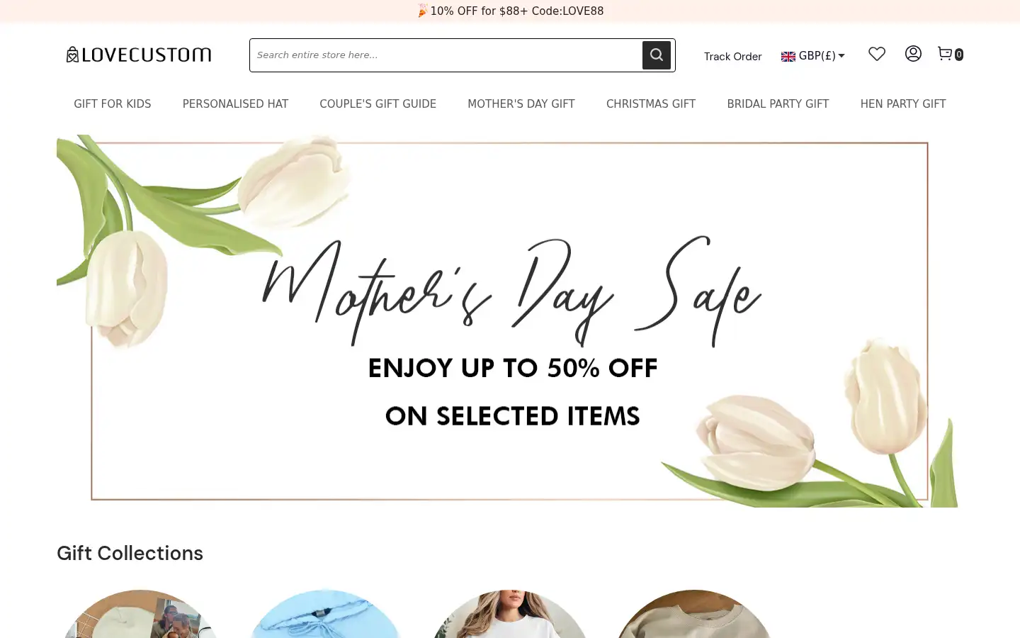 Screenshot of lovecustom.co.uk