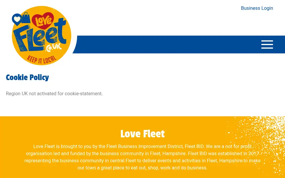 Screenshot of lovefleet.co.uk