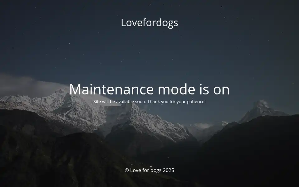 Screenshot of lovefordogs.eu