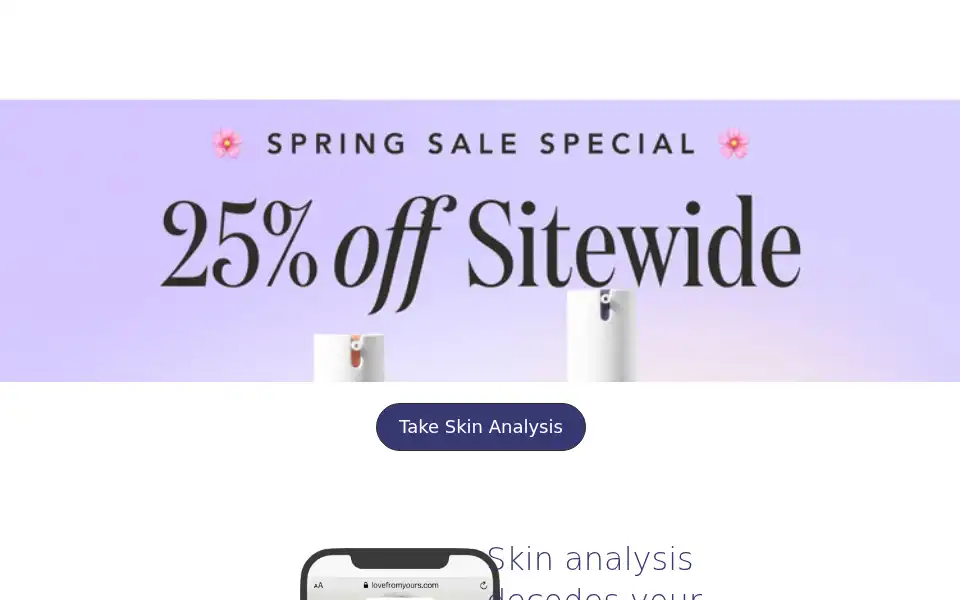 Screenshot of lovefromyours.com