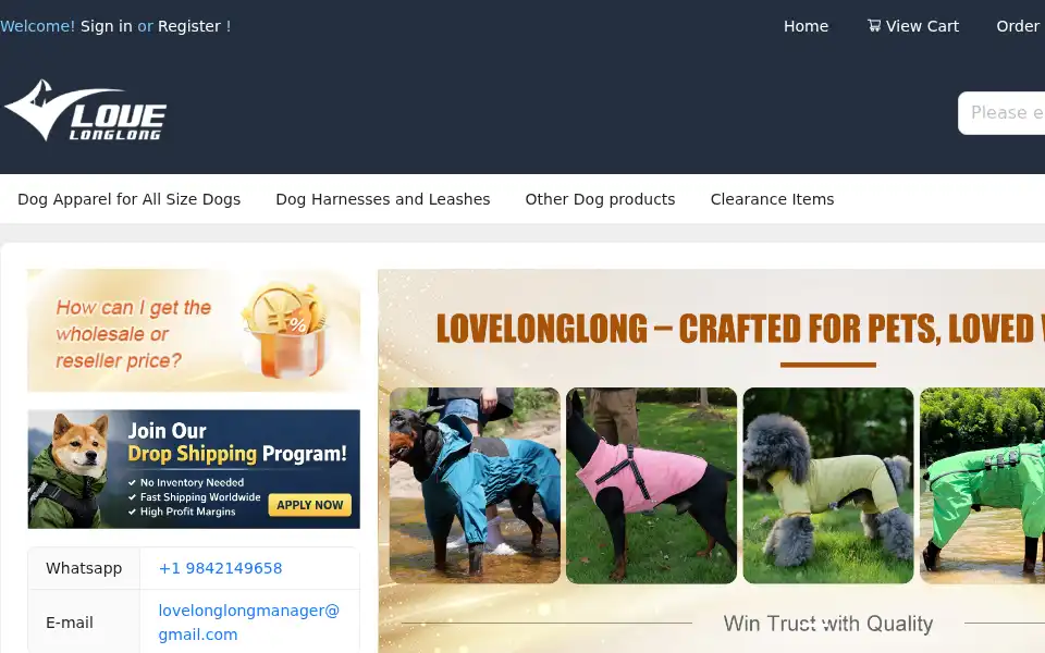 Screenshot of lovelonglong.com