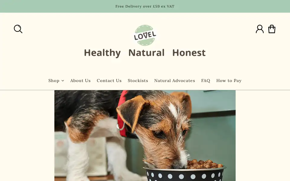 Screenshot of lovelpet.co.uk