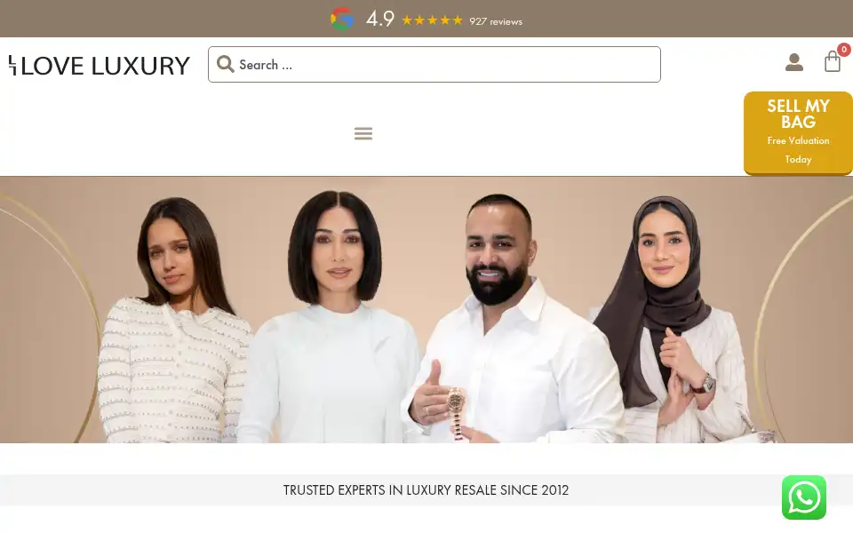Screenshot of loveluxury.co.uk