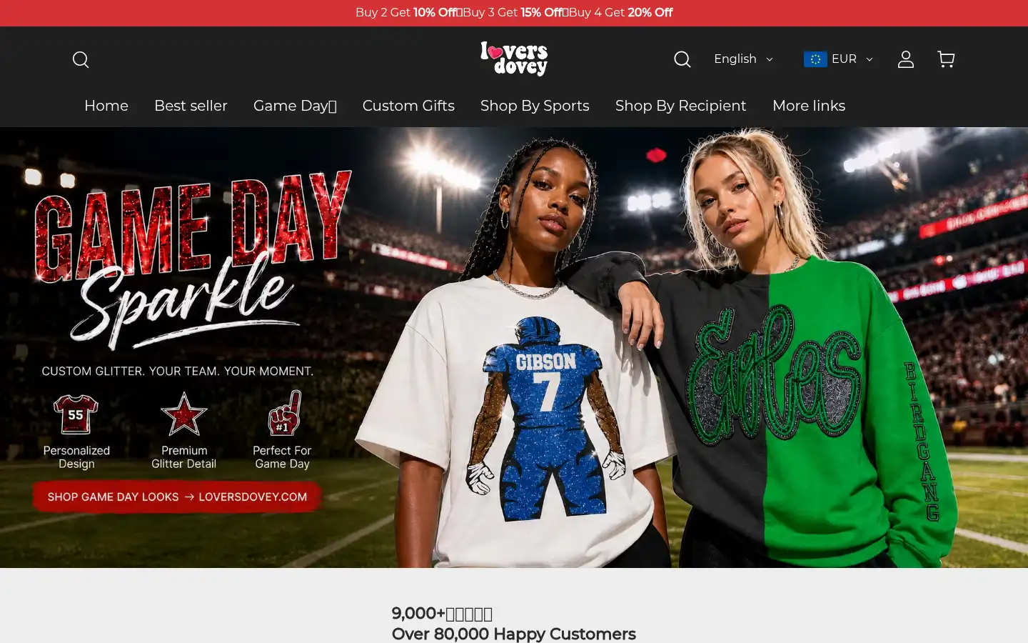 Screenshot of loversdovey.com