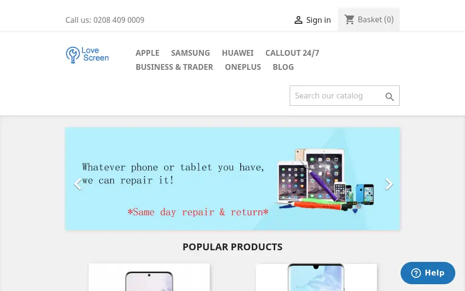 Screenshot of lovescreen.co.uk