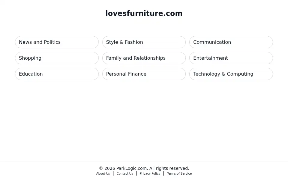 Screenshot of lovesfurniture.com