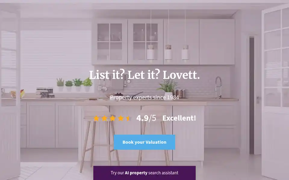 Screenshot of lovettsalesandlettings.co.uk