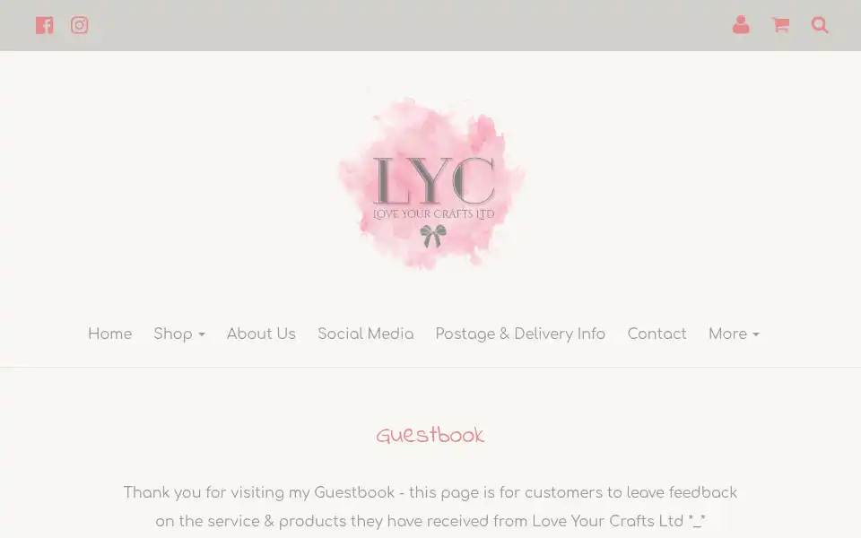 Screenshot of loveyourcrafts.co.uk