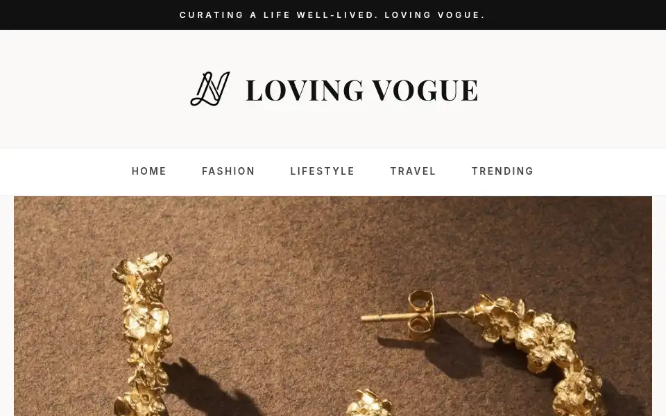 Screenshot of lovingvogue.com