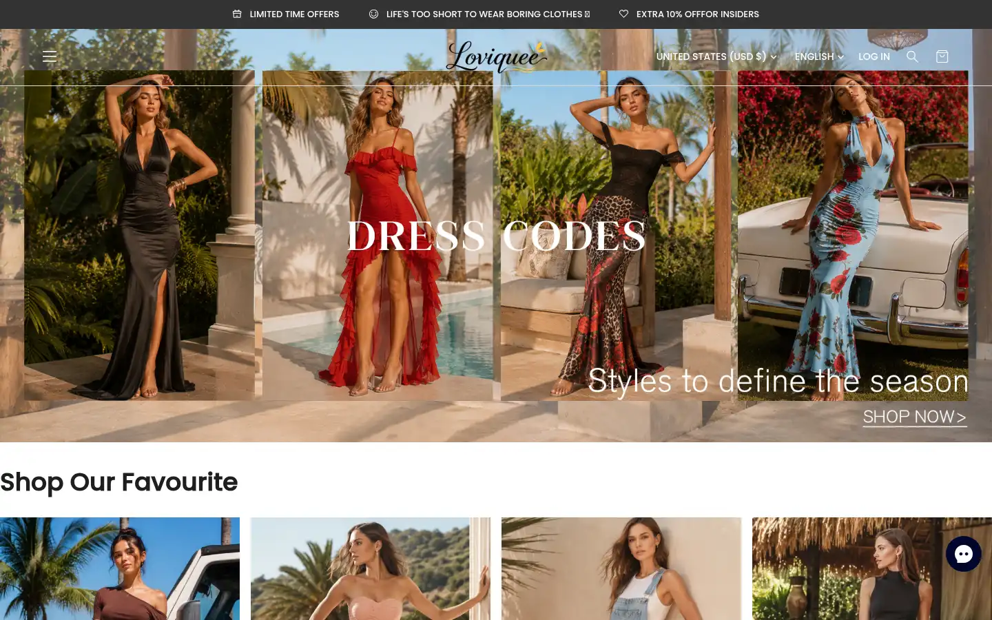 Screenshot of loviquee.com