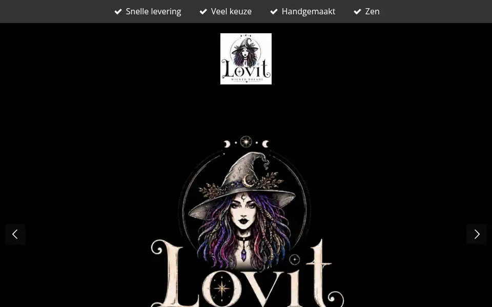Screenshot of lovitwickeddreads.nl