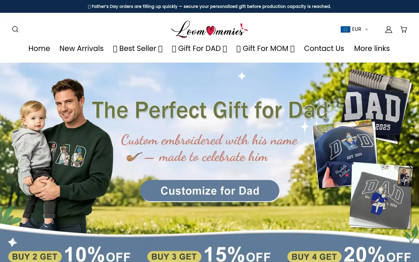 Screenshot of lovmommies.com
